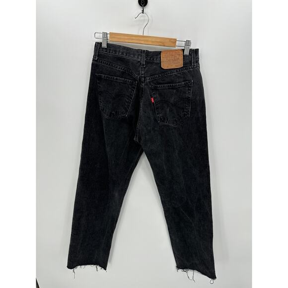 Vtg Levi's 501 1980s Denim Jeans Men 30x31 Button Fly Raw Hem Made in USA #552 - Picture 2 of 13